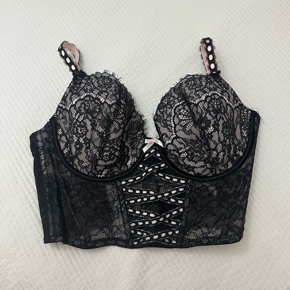 Victoria's Secret Black Lace Bra Top